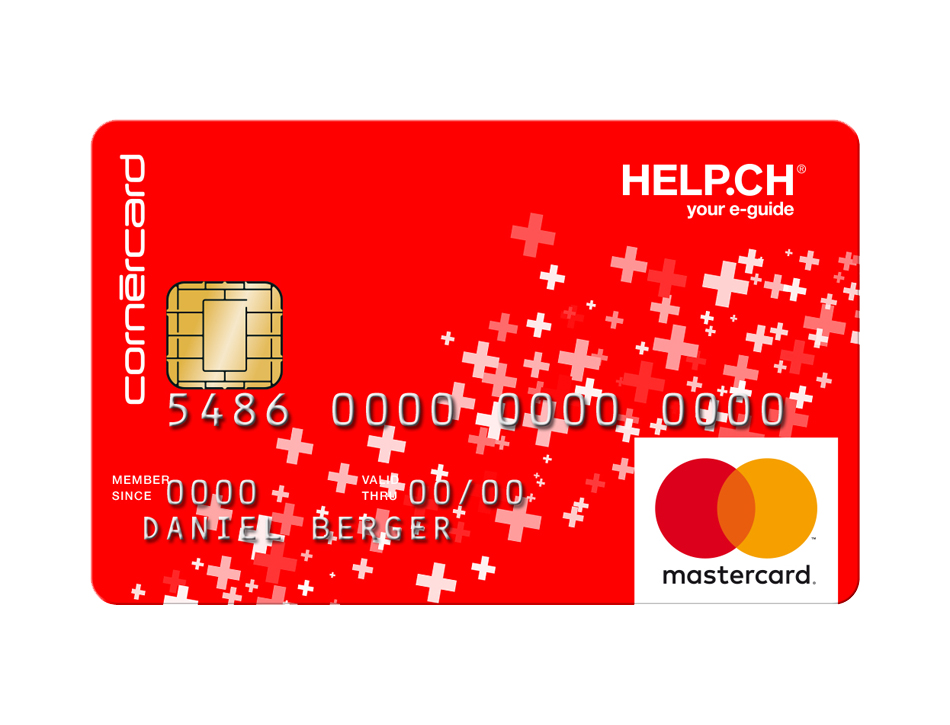 Prepaid-Kreditkarte mit Schweizerkreuz